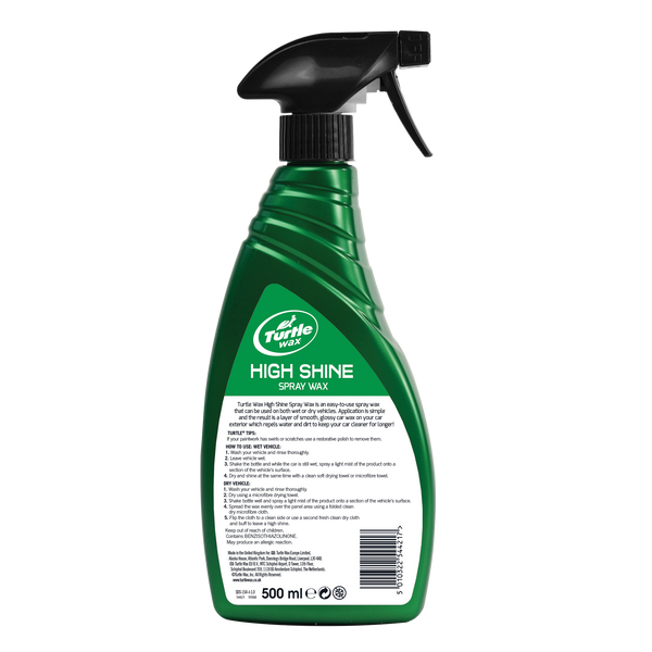 Turtle Wax High Shine Spray Wax 500mL